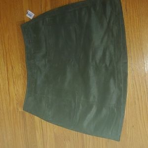 BNWT Faux Suede Skirt sz 8